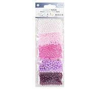 GLOREX Kit de Perles, Rose/Lilas, 6mm