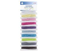 GLOREX 6 1630 361 - Lot de 10 bandes élastiques de différentes couleurs, longueur de chaque bande environ 3 m, pour bricoler, décorer et faire preuve de créativité