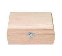 GLOREX 6 1682 001 Coffret en bois, rectangulaire, FSC Mix, Bois, naturel, 18,5 x 18 x 6,7 cm