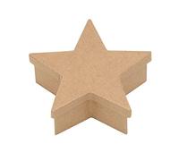 Glorex 6 2026 140 Boîte en Carton Forme étoile 140x134x50mm, Naturel