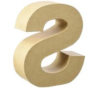 GLOREX 6 2029 119 Lettre S en carton, naturel, 17,5 x 5,5 cm
