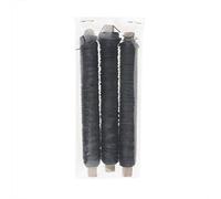 GLOREX 6 2220 058 - Fil enroulé incandescent, 3 x 100 g, 0,65 mm, noir, pour bricoler et nouer des compositions et des couronnes