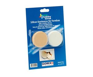 GLOREX 6 2407 431 Caoutchouc silicone malléable, 2 composants, 2 x 40 g, 80g