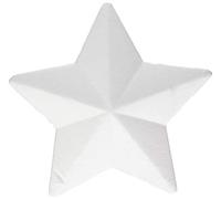 GLOREX 6 3803 824 polystyrène, étoile, polystyrène, Blanc, 20 x 20 x 5 cm
