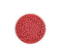 Glorex 6 4926 083 Perles de rocaille 2,6 mm, 17 g, Verre, Rouge, 4,3 x 4,3 x 1,7 cm