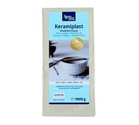 GLOREX 6 8070 201 Keramiplast, pâte à modeler, 1000g, blanc