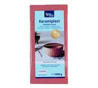Glorex 6 8070 237 Keramiplast, Pâte à Modeler, 1000G, Terre Cuite , terracotta