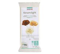 Glorex 6 8070 502 Keramilight, Pâte à Modeler Ultra-Légère, 125G, Blanc
