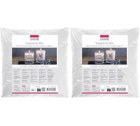 GLOREX 6 8603 401 - Mélange de cire de soja, 500 g, mélange de cire prêt à l'emploi, brûle en blanc chaud, bonne qualité de combustion, point de fusion 54 °C, pour la fabrication de bougies (Lot de 2)