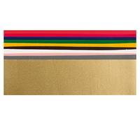 GLOREX 6 8616 001 Wachsplatten Plaques Couleurs de base, jeu, 200 x 50, 100 mm, 10 pièces, assortis