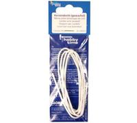 Glorex 6 8620 6 Mèche pour Bougie imprégnée de Cire, 90cm, Blanc