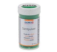 Glorex 6 8651 007 - Poudre de Velours - 11 g - Vert - pour la Finition et la Conception de Bijoux, la décoration et Les travaux manuels