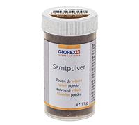 Glorex 6 8651 008 - Poudre de Velours - 11 g - Marron - pour la Finition et la Conception de Bijoux, la décoration et Les travaux manuels