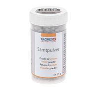 GLOREX 6 8651 009 Poudre de velours 0,5mm, 11 g, gris