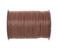 GLOREX 6 9400 613 - Raphia raffiné - 100 m - en Rouleau de Raphia Mat - Marron Clair - pour Bricolage, décoration ou compositions Florales