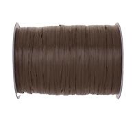 GLOREX 6 9400 614 - Raphia raffiné Raffia mat - Rouleau de 100 m - Marron foncé - Pour travaux manuels, décoration ou pour les compositions florales, bouquets et autres travaux floraux