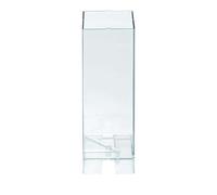 GLOREX 6 9731 200 Moule à bougie en polycarbonate résistant à la chaleur 6 x 6 x 16 cm Moule réutilisable avec mèche et aiguille