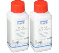 GLOREX 60 g Multicolores Poudre de Talk Multicolore 4 x 3,5 x 10,5 cm (Lot de 2)