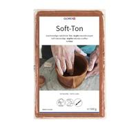 GLOREX 68075137 Soft-Ton, Argile de modelage 500 g, séchant à l'air, Terracotta