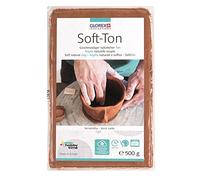 GLOREX 68075137 Soft-Ton, Argile de modelage 500 g, Terracotta