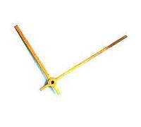 GLOREX Aiguilles pour Horloge, Métal, Or, 100/75mm