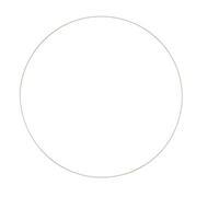 Glorex Anneau en métal, Blanc, 50 cm