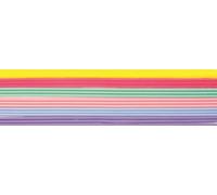 Glorex Bandes de Cire décorative, 18 pièces, 200 x 2 mm, Couleurs Pastel | Bandes de cire étroites pour la décoration créative de bougies et de cartes, référence 6 8617 201