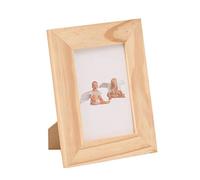 GLOREX Cadre Photo avec Verre, FSC, Bois, Naturel, 14 x 17,5 x 1 cm
