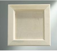 GLOREX Cadre Photo en Bois FSC et Verre Naturel 23,5 x 23,5 x 1,5 cm
