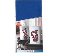 GLOREX Cire de décoration, Bleu Moyen, 20 x 11,6 x 0,1 cm