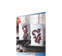 GLOREX Cire de décoration Ivoire 20 x 11,6 x 0,1 cm