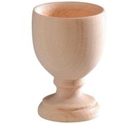 GLOREX Coquetier en pin Brut NZ FSC Bois Naturel 4,5 x 4,5 x 6,7 cm