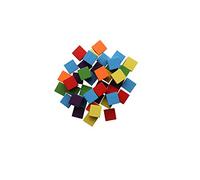 GLOREX Cubes en Bois, Multicolore, 15mm