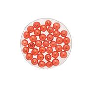 GLOREX de Bohême 6 mm Perles de Verre Cire 50st, Verre, Hyazinth, 4 x 4 x 1,5 cm