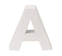 GLOREX en carton Lettre A, FSC Mix, blanc, 10 x 10 x 3,5 cm