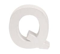 GLOREX en carton Lettre Q, FSC Mix, blanc, 10 x 10 x 3,5 cm