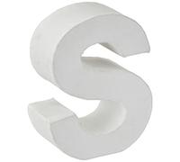 GLOREX en carton Lettre S, FSC Mix, blanc, 10 x 8 x 3,5 cm