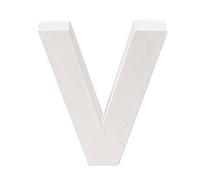 GLOREX en carton Lettre - V, blanc, 10 x 9 x 3,5 cm