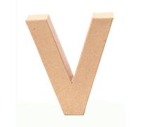 GLOREX en carton Lettre V, naturel, V