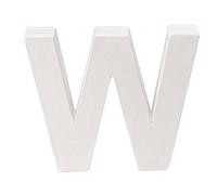 GLOREX en carton Lettre W, FSC Mix, blanc, 10 x 12 x 3,5 cm