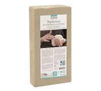GLOREX- Töpferton 10kg Weiss Argile pour poterie-10 kg-Blanc, 6 8073 110, 38 x 19 x 6,5 cm