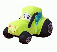 Glorex GmbH Doudou Tracteur Toni 23 cm à selberstopfen, Vert/Noir