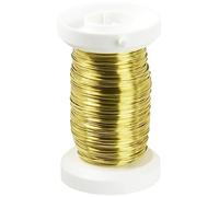 Glorex GmbH Glorex 6 2220 089 Gold Fil, Avec noyau en cuivre, 0,4 mm, env. 40 m sur bobine pour imprimante 3d RepRap