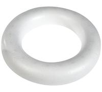 Glorex GmbH GLOREX 6 3803 833 polystyrène Semi Bague, polystyrène, Blanc, 30 x 30 x 4 cm