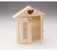 Glorex GmbH GLOREX Boîte à clés en bois FSC, Bois, Naturel, 26,5 x 19 x 4,5 cm