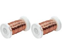 Glorex GmbH GLOREX Fil de cuivre 0,4 mm, 40 m, Marron (Lot de 2)
