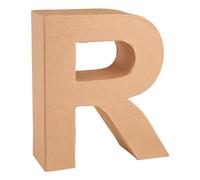 Glorex GmbH GLOREX Lettre R en carton, naturel, 17,5 x 5,5 cm