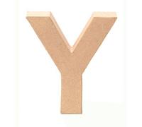 Glorex GmbH GLOREX Lettre Y en carton, naturel, 17,5 x 5,5 cm