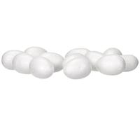 Glorex GmbH GLOREX œufs en polystyrène, blanc, 35 mm, 12 pcs