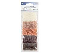GLOREX Kit de Perles, Brun, 6mm